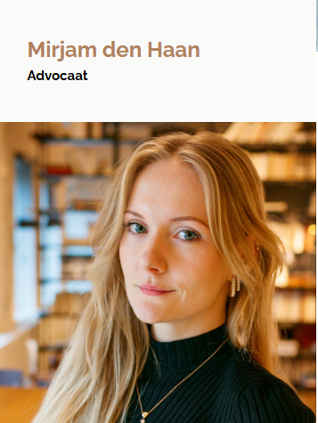 Mirjam den Haan, Advocaat bij Hoens & Souren Advocaten