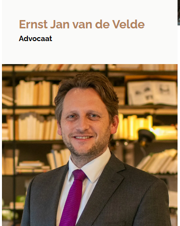 Ernst Jan van de Velde, Advocaat bij Hoens & Souren Advocaten
